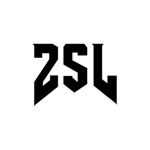 Diseño de logotipo de letra ZSL para la empresa de tecnología ZSL Diseño del logotipo ZSL combinación de colores blanco y negro ZSL Logotipo ZSL vector ZSL diseño Icono ZSL alfabeto ZSL tipografía diseño del logotipo