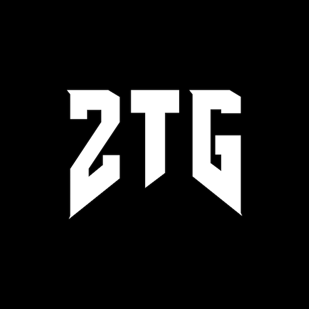 Diseño de logotipo de letra ZTG para la empresa de tecnología ZTG diseño de logotipo combinación de colores blanco y negro ZTG logotipo ZTG vector ZTG diseños ZTG icono ZTG alfabeto ZTG tipografía logotipo diseño