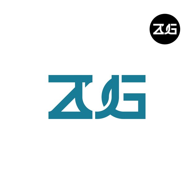 Diseño del logotipo de la letra ZUG Monograma