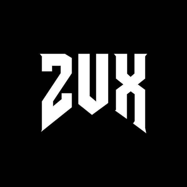 Diseño de logotipo de letra ZUX para una empresa de tecnología ZUX diseño de logotipo combinación de colores blanco y negro ZUX logotipo ZUX vector ZU X diseño ZUX icono ZUX alfabeto ZUX tipografía diseño de logotip