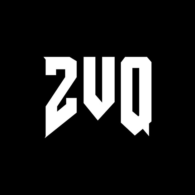 Diseño de logotipo de letra ZVQ para una empresa de tecnología Diseño del logotipo ZVQ combinación de colores blanco y negro ZVQ logo ZVQ vector ZVQ diseño ZVQ icono ZVQ alfabeto ZVQ tipografía diseño del logotipo