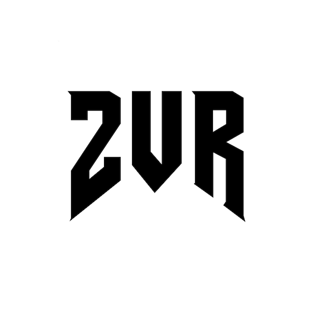 Diseño de logotipo de letra ZVR para una empresa de tecnología ZVR diseño de logotipo combinación de colores blanco y negro ZVR logotipo ZVR vector ZVR diseño icono ZVR alfabeto ZVR tipografía diseño de logo