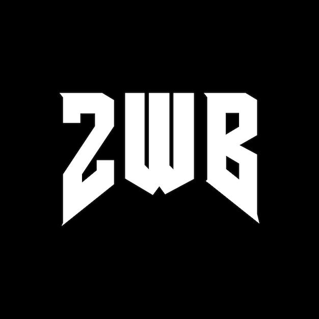 Diseño de logotipo de letra ZWB para una empresa de tecnología Diseño del logotipo ZWB Combinación de colores blanco y negro ZWB Diseño de vector ZWB Icono ZWB Alfabeto ZWB Tipografía Diseño del Logotipo