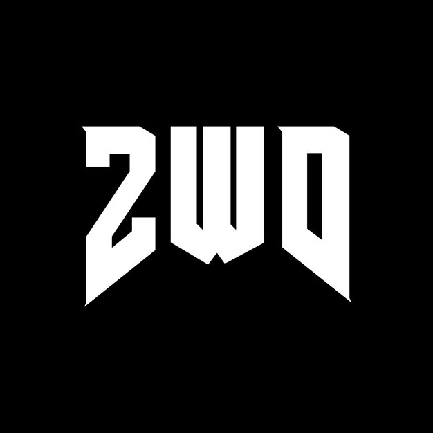 Diseño de logotipo de letra ZWD para la compañía de tecnología ZWD diseño de logotipo combinación de colores blanco y negro ZWD logotipo ZWD vector ZWD diseño ZWD icono ZWD alfabeto ZWD tipografía diseño del logotipo