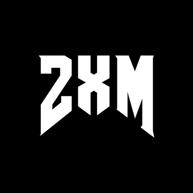 Diseño de logotipo de letra ZXM para una empresa de tecnología Diseño del logotipo ZXM combinación de colores blanco y negro ZXM logo ZXM vector ZXM diseño ZXM icono ZXM alfabeto ZXM tipografía diseño del logotipo