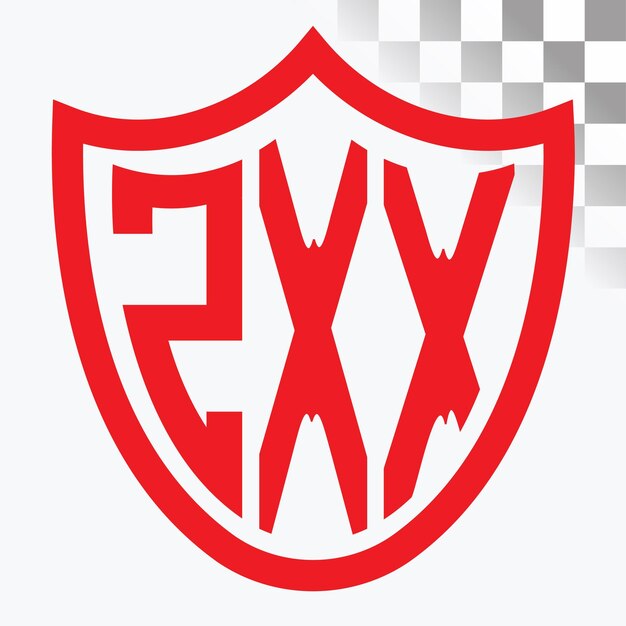 Diseño de logotipo de letra ZXX