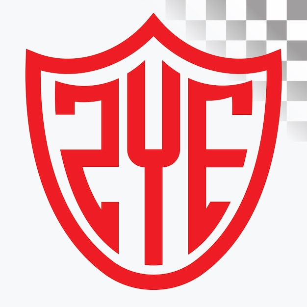 Diseño del logotipo de la letra ZYE