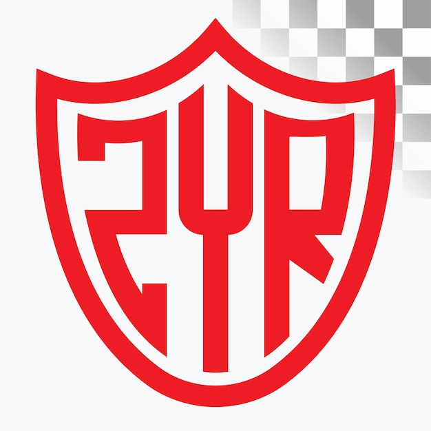 Diseño de logotipo de letra ZYR