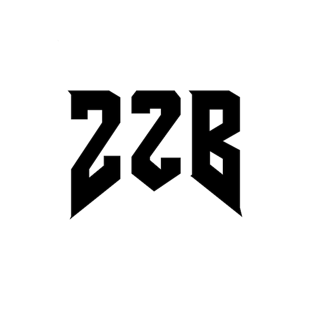 Diseño de logotipo de letra ZZB para una empresa de tecnología Diseño del logotipo ZZB combinación de colores blanco y negro ZZB diseño del logo ZZB vectorial ZZB icono ZZB alfabeto ZZB tipografía diseño del logotipo