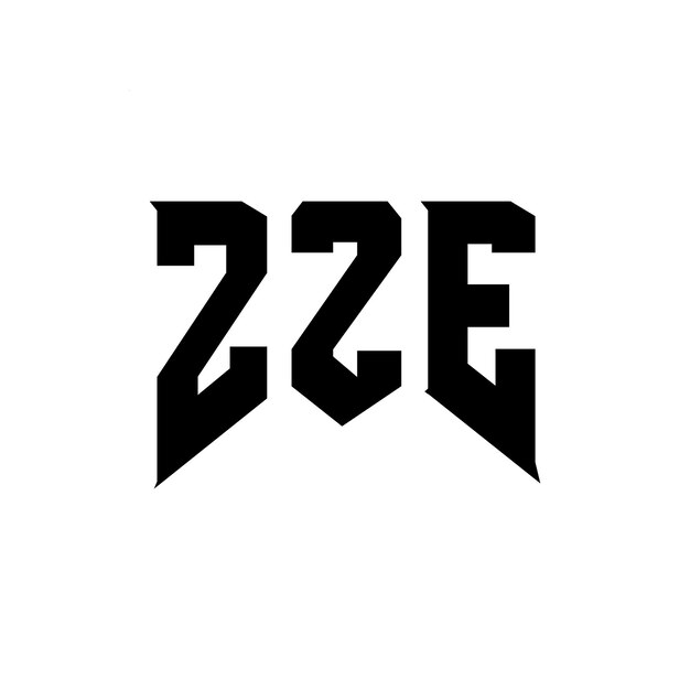 Diseño de logotipo de la letra ZZE para una empresa de tecnología Diseño del logotipo ZZE combinación de colores blanco y negro ZZE logo ZZE vector ZZE diseño ZZE icono ZZE alfabeto ZZE tipografía diseño del logotipo