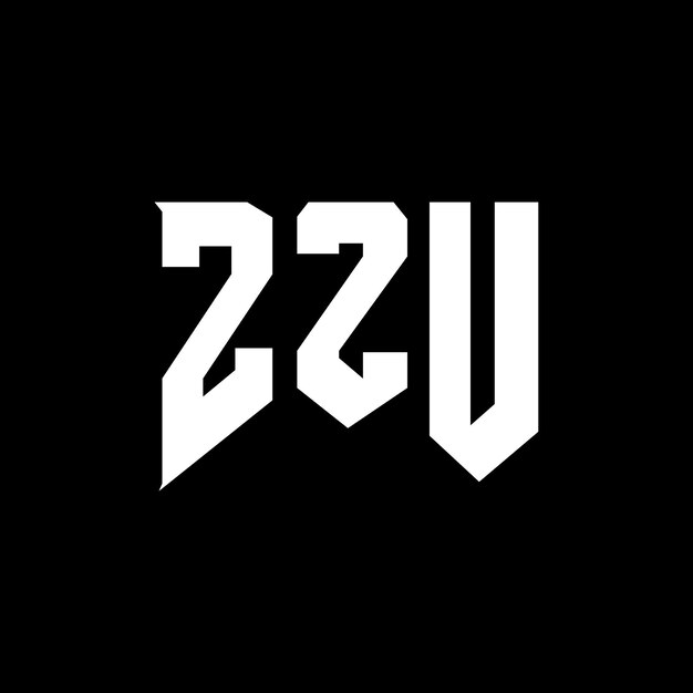 Diseño de logotipo de letra ZZU para una empresa de tecnología Diseño del logotipo ZZU combinación de colores blanco y negro ZZU logo ZZU vector ZZU diseño ZZU icono ZZU alfabeto ZZU tipografía diseño del logotipo