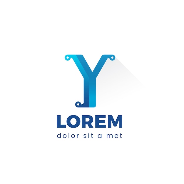 Diseño de logotipo de letra y