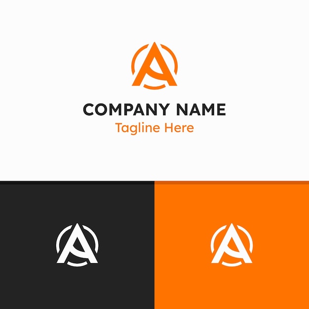 Vector diseño de logotipo letra a