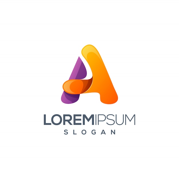 Diseño de logotipo letra a