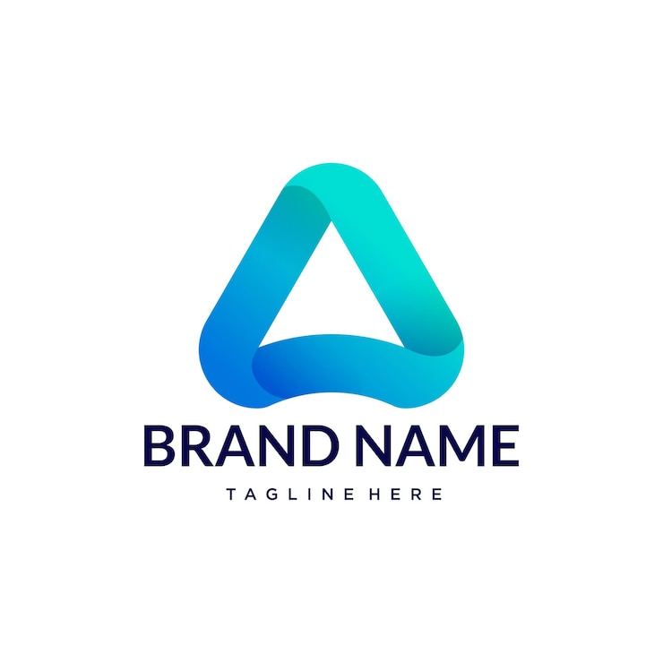 Vector un diseño de logotipo de letras en 3d