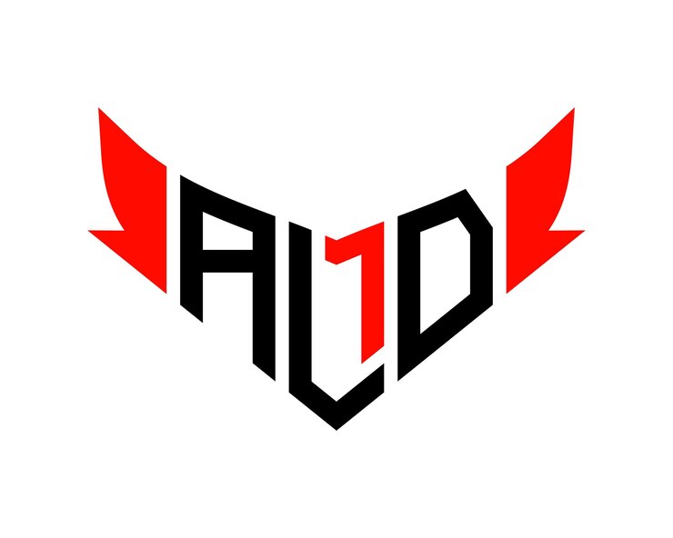 Vector diseño del logotipo de las letras ald
