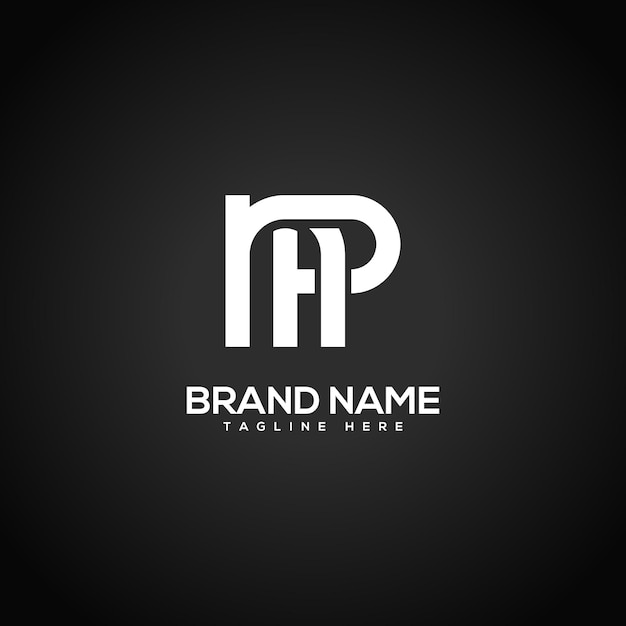 Diseño del logotipo de las letras del alfabeto PN Símbolo vectorial inicial
