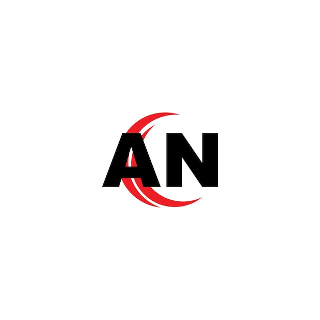 Diseño del logotipo de las letras AN una plantilla vectorial del logotipo del monograma comercial e inmobiliario
