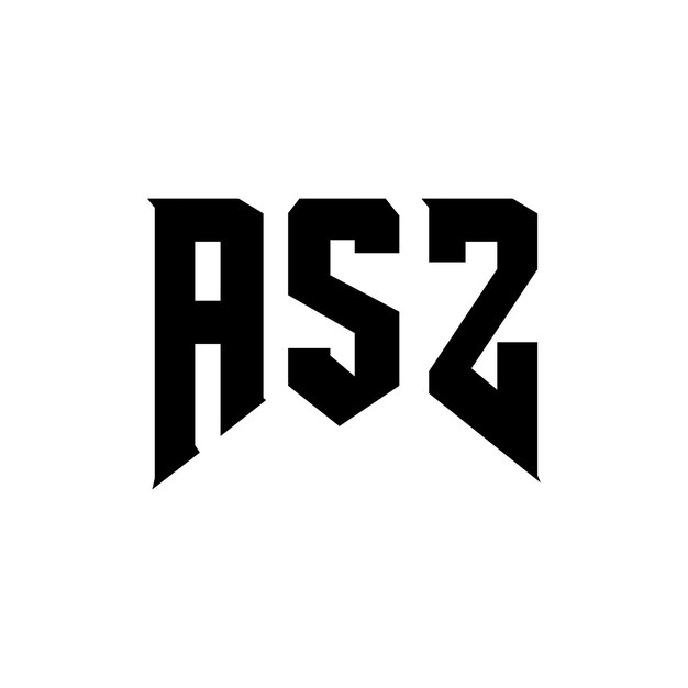 Diseño de logotipo de letras ASZ para una empresa de tecnología Diseño de Logotipo ASZ combinación de colores blanco y negro Diseño de diseño de logotipo ASZ Icono ASZ Vector ASZ Diseño del logotipo de tipografía ASZ Alfabeto ASZ