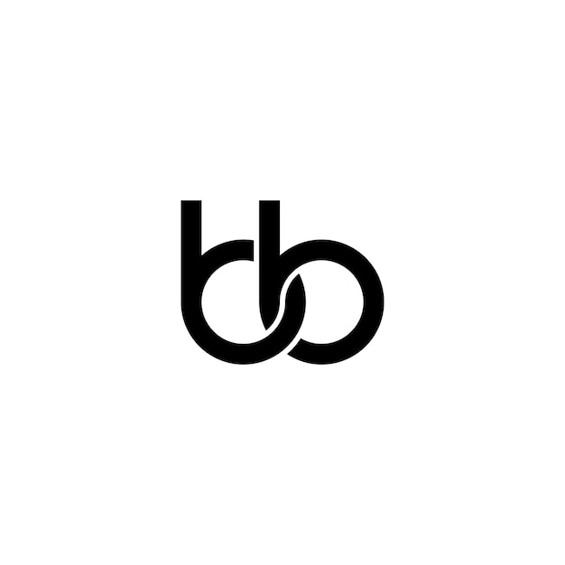 Diseño del logotipo de las letras BB Monograma