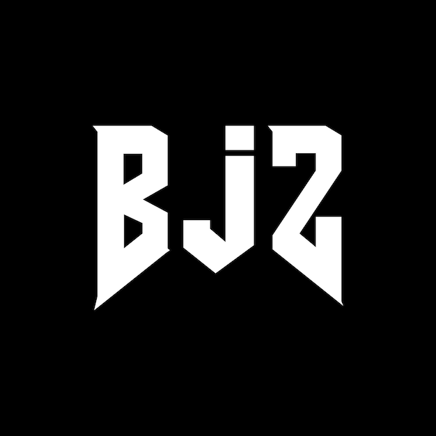 Diseño de logotipo de letras BJZ para una empresa de tecnología Diseño de logos BJZ combinación de colores blanco y negro Logotipo BJZ vector BJZ diseño Icono BJZ alfabeto BJZ tipografía Diseño de Logotipo