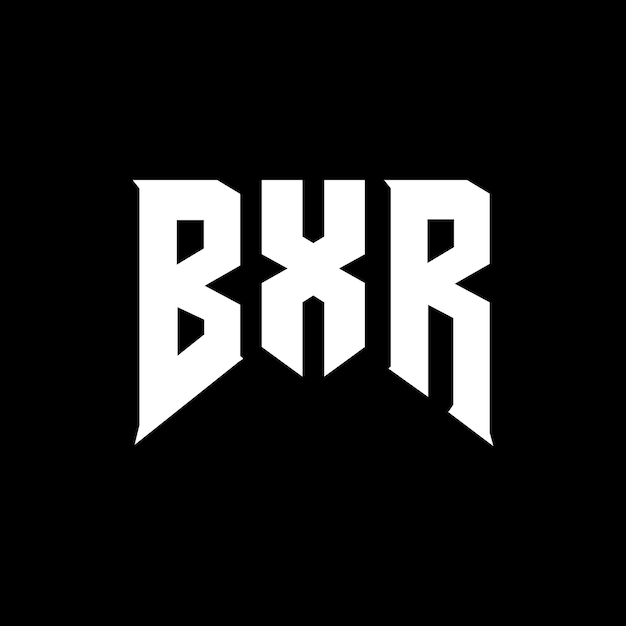 Diseño de logotipo de letras BXR para una empresa de tecnología Diseño de logos BXR combinación de colores blanco y negro Logotipo BXR vector BXR diseño Icono BXR alfabeto BXR tipografía diseño de logotipo