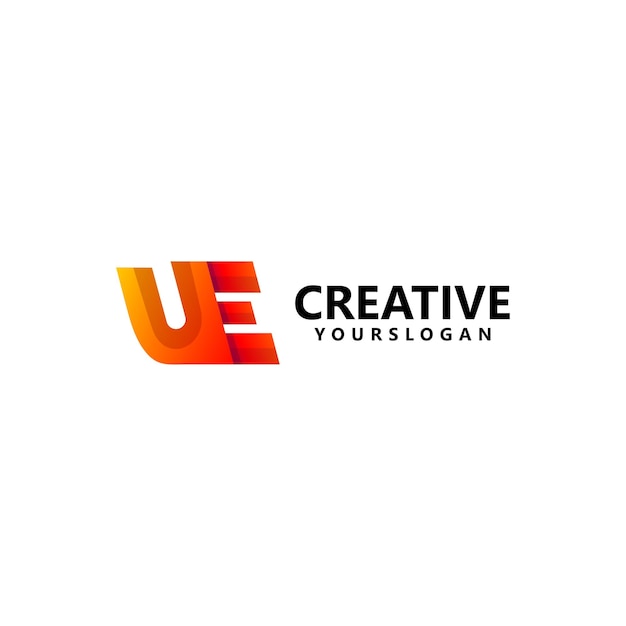 diseño de logotipo de letras coloridas