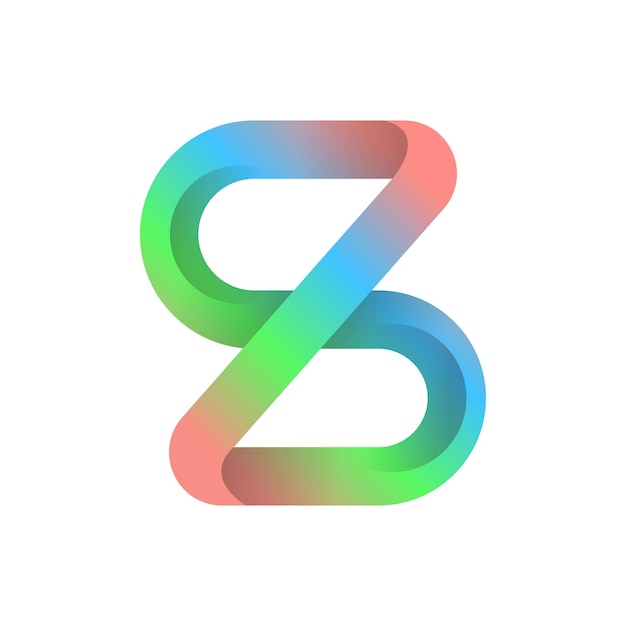 diseño de logotipo de letras coloridas