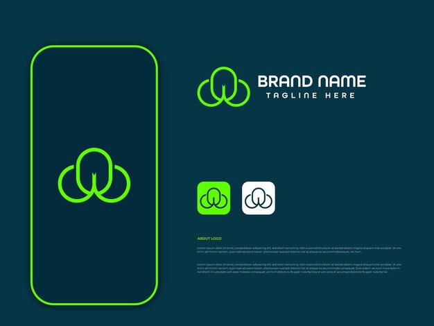 diseño de logotipo de letras creativas modernas