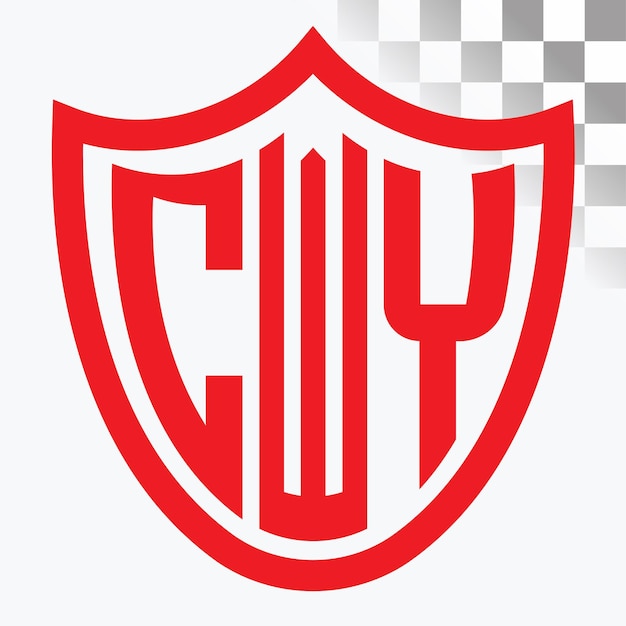 Diseño del logotipo de las letras CWY