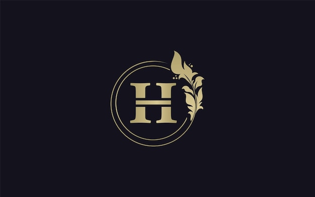 Diseño de logotipo de letras doradas y icono de belleza vectorial