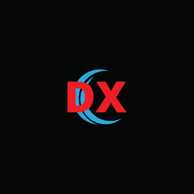 Diseño del logotipo de letras DX plantilla vectorial de logotipo de monograma de negocios y bienes raíces DX
