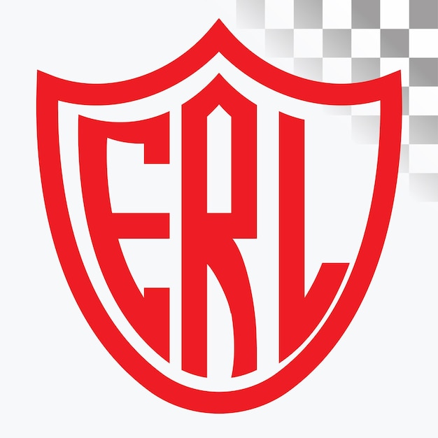 Diseño del logotipo de las letras ERL