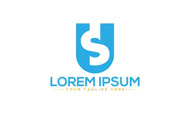 Diseño de logotipo con letras estadounidenses Diseño de logotipo único y moderno