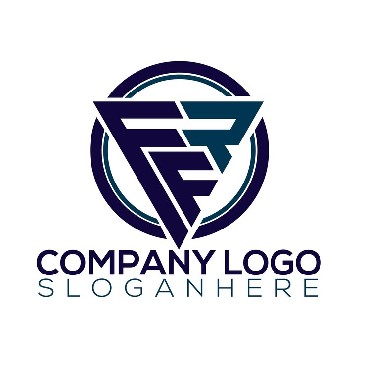 Vector diseño del logotipo de las letras ffr