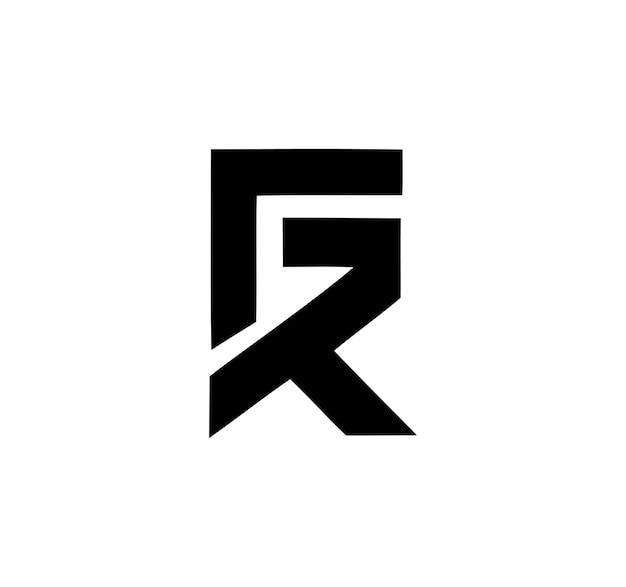 Diseño del logotipo de las letras geométricas