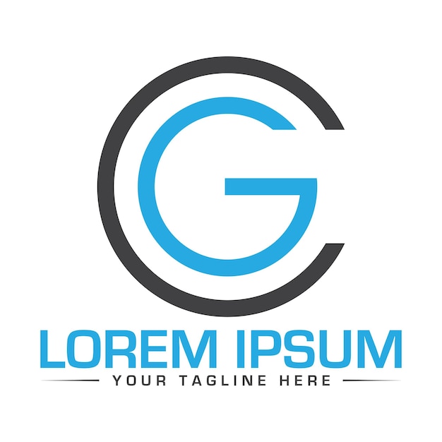 Diseño de logotipo de letras GN Diseño de logotipo creativo y profesional