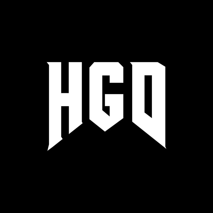 Vector diseño de logotipo de letras hgd para una empresa de tecnología diseño de logos hgd combinación de colores blanco y negro logotipo hgd vector diseño hgd icono hgd alfabeto hgd tipografía diseño de logotipo