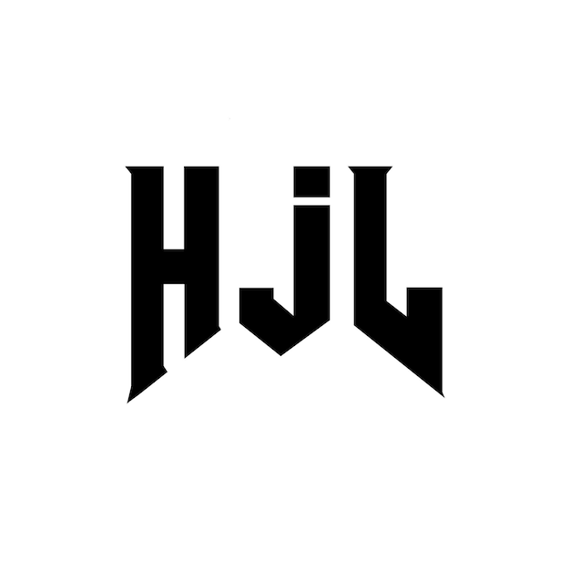 Diseño de logotipo de letras HJL para una empresa de tecnología Diseño de logos HJL combinación de colores blanco y negro Logotipo HJL vector HJL diseño Icono HJL alfabeto HJL tipografía diseño de logotipo