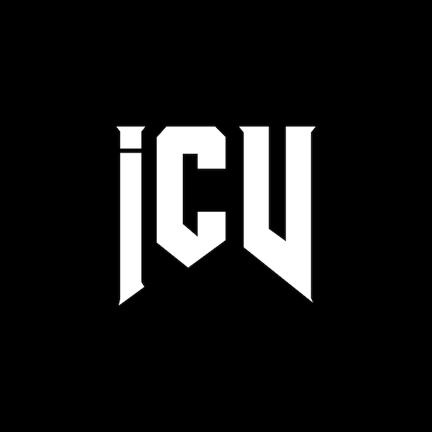 Diseño de logotipo de letras ICV para una empresa de tecnología Diseño de Logotipo ICV combinación de colores blanco y negro Diseño de icono ICV icono icv vector icv diseño icv tipografía icv