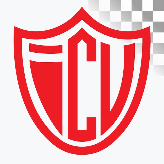 Diseño del logotipo de las letras ICV