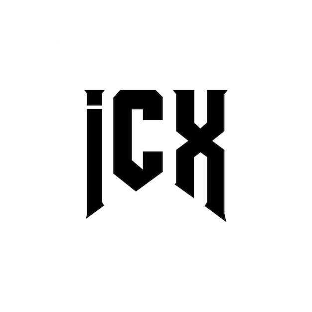 Diseño de logotipo de letras ICX para la compañía de tecnología Diseño del logotipo ICX combinación de colores blanco y negro ICX logo ICX vector ICX diseño icono ICX alfabeto ICX tipografía diseño del logotipo