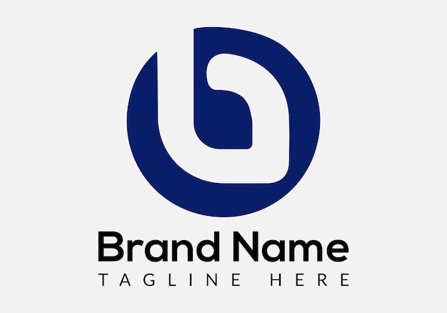 Diseño de logotipo de letras iniciales modernas de letra B abstracta
