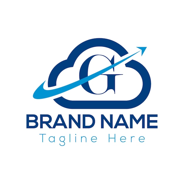 Diseño de logotipo de letras iniciales modernas de letra G abstracta