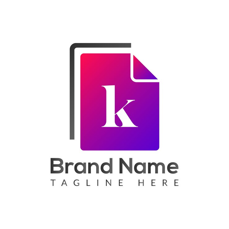 Vector diseño de logotipo de letras iniciales modernas de letra k abstracta