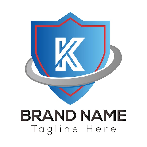 Diseño de logotipo de letras iniciales modernas de letra K abstracta