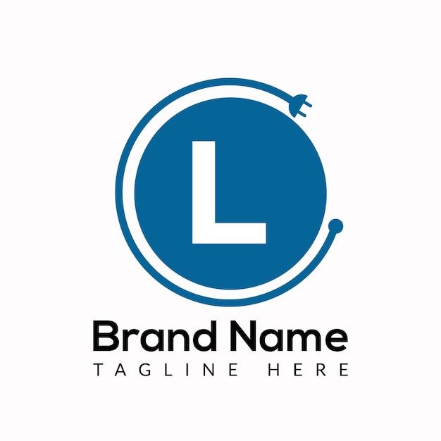Diseño de logotipo de letras iniciales modernas de letra L abstracta
