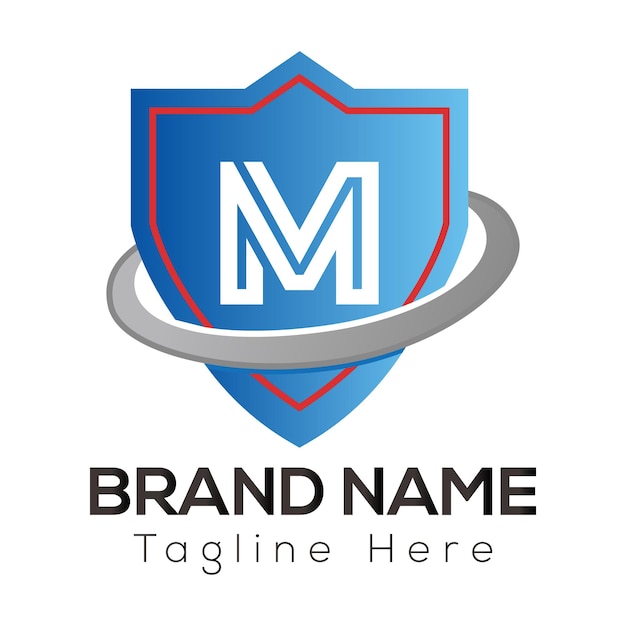 Diseño de logotipo de letras iniciales modernas de letra M abstracta