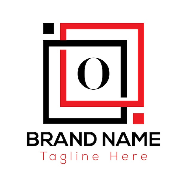 Diseño de logotipo de letras iniciales modernas de letra O abstracta