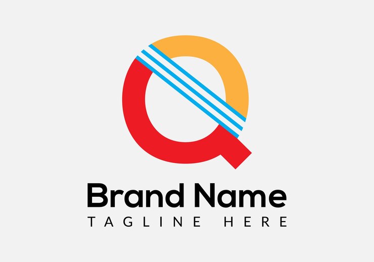 Vector diseño de logotipo de letras iniciales modernas de letra q abstracta